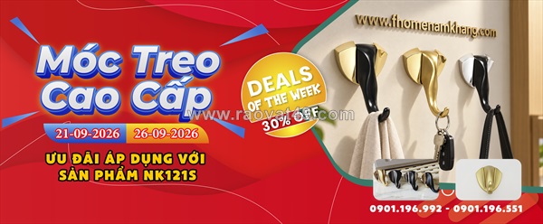 Bùng nổ ưu đãi black sale 30% - móc treo tường cao cấp