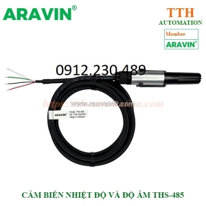 Cảm biến nhiệt độ độ ẩm rs485 ths-485  chính xác cao, chuẩn truyền thông công nghiệp cáp cảm biến dài 2m