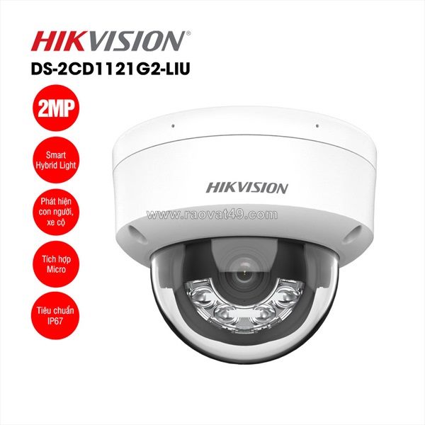 Camera ip 2mp bán cầu hikvision ds-2cd1121g2-liu – giám sát rõ nét, an tâm mỗi ngày