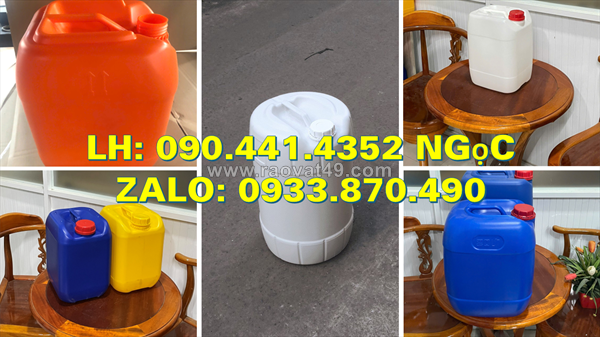Can đựng hóa chất 2 lít đựng thuốc tẩy, can nhựa 1 lít đựng dầu bôi trơn, can nhựa 500ml đựng nhớt