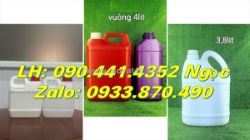 Can nhựa 0.5 lít đựng nước rửa tay, bình nhựa 1 lít đựng sữa tắm gội trẻ em, can 2 lít đựng phân bón