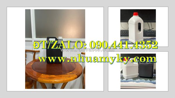 Can nhựa 0.5 lít đựng thuốc thủy sản, can nhựa 1 lít vuông đựng hcl, can 2 lít vuông đựng hóa chất công nghiệp