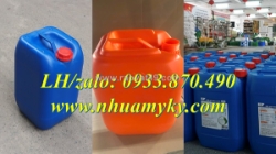 Can nhựa 10 lít trắng đựng dầu hôi, can nhựa 20 lít xanh đựng mực in chống uv, can nhựa 25 lít đựng hcl