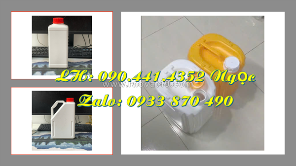 Can nhựa 2 lít đựng mật ong, can nhựa 5 lít đựng mứt trái cây, can nhựa 1 lít đựng thức uống pha loãng