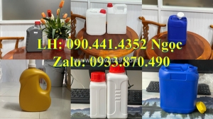 Can nhựa 2 lít đựng thuốc tẩy, can nhựa 5 lít đựng dầu nhớt xe ô tô
