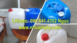 Can nhựa 20l đựng thuốc trừ sâu, thùng nhựa 22 lít đựng thuốc bvtv, can nhựa 25 lít vuông đựng axit