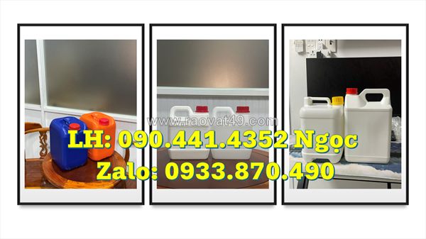 Can nhựa 500ml đựng dung dịch y tế, can 1 lít đựng nhớt, can 2 lít đựng thức uống pha loãng