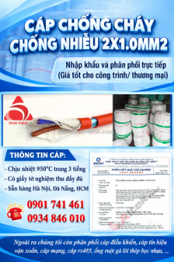 Cáp báo cháy 2x1.0 chống cháy chống nhiễu altek kabel sẵn hồ chí minh