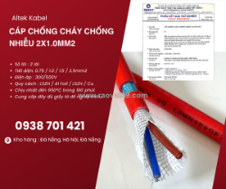 Cáp chống cháy chống nhiễu 2x1.0mm² sẵn kho, phân phối toàn quốc