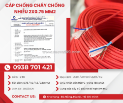 Cáp chống cháy chống nhiễu altek kabel 2x0.75mm² phân phối bắc ninh, bắc giang