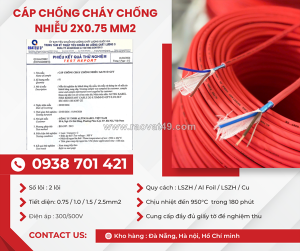 Cáp chống cháy chống nhiễu altek kabel 2x0.75mm² phân phối bắc ninh, bắc giang