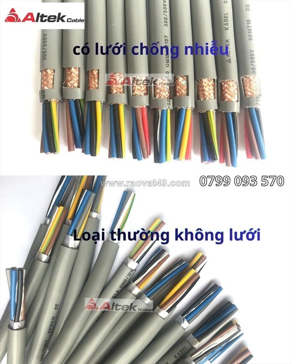 Cáp điều khiển altek kabel - từ 2 đến 30 lõi