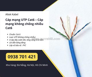 Cáp mạng utp cat6 – cáp mạng không chống nhiễu cat6 sẵn kho đà nẵng, huế