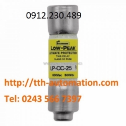 Cầu chì bussmann lp-cc-25 bảo vệ nâng cao với giới hạn dòng điện và thời gian trễ.