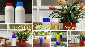 Chai nhựa 250ml đựng si rô, chai đựng hóa chất 500ml vuông, chai tròn 1 lít đựng hóa chất xử lý rác thải