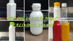 Chai nhựa 500ml đựng tinh dầu, chai lọ 250ml đựng kem bôi da, chai nhựa 100ml đựng dầu dưỡng tóc