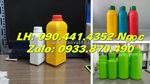 Chai nhựa 500ml tròn, chai nhựa 250ml đựng hóa chất, vỏ chai thủy tinh 100ml đựng dung dịch