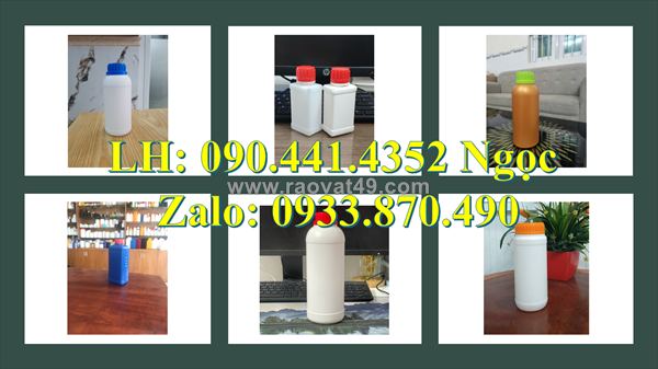 Chai tròn 1 lít dày nắp thoát khí, chai nhựa 500ml đựng nhựa đường, chai thủy tinh 250ml đựng mật ong