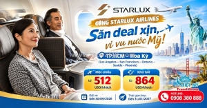 Chạm đến hoa kỳ, ghé praha cùng starlux airlines