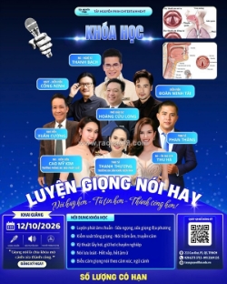 Chiêu sinh khóa luyện giọng nói – tự tin hơn mỗi ngày!