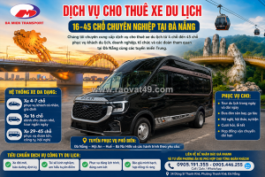 Cho thuê xe  du lịch 16 chỗ đà nẵng