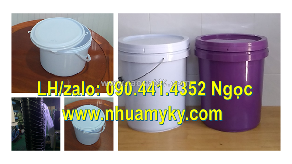 Chuyên cung cấp vỏ thùng đựng sơn 1 lít, xô đựng sơn 5 lít tròn, vỏ thùng đựng sơn 10 lít tròn dày