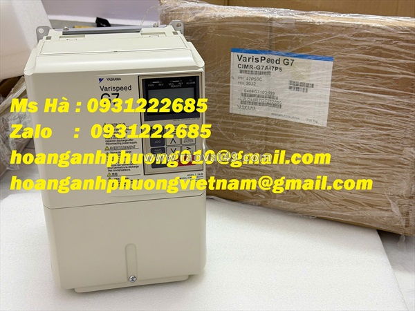 Cimr-g7a47p5 yaskawa - biến tần 7.5kw - nhập mới 100%