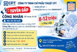 Cty chỉ phẩu thuật cpt tuyển công nhân nữ
