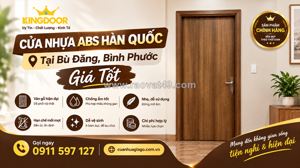Cửa nhựa abs hàn quốc tại bù đăng, bình phước | giá tốt