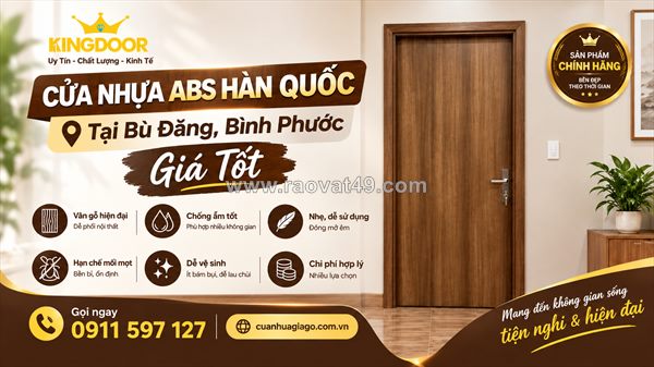 Cửa nhựa abs hàn quốc tại bù đăng, bình phước | giá tốt