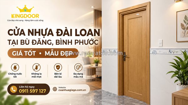 Cửa nhựa đài loan tại bù đăng, bình phước | giá tốt, mẫu đẹp
