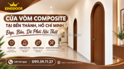 Cửa vòm composite tại bến thành | đẹp, bền, dễ phối nội thất