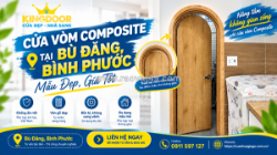 Cửa vòm composite tại bù đăng, bình phước | mẫu đẹp, giá tốt
