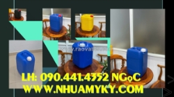 Cung cấp can nhựa 22 lít đựng nước giặt, can nhựa 24 lít đựng chất nhuộm, can nhựa 25l đựng chất phụ gia