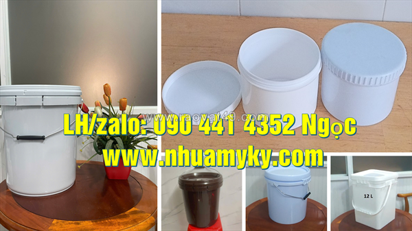 Cung cấp thùng sơn nhựa 10 lít, vỏ thùng đựng sơn 20 lít màu sắc theo yêu cầu giá tốt nhất tại tphcm