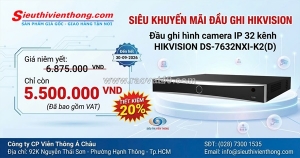 Đầu ghi ip 32 kênh hikvision ds-7632nxi-k2(d) ai acusense - giá tốt