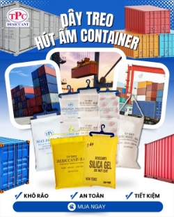 Dây treo hút ẩm container xuất khẩu giúp hạn chế “đổ mồ hôi” ra sao?
