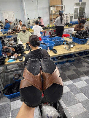 Dép da nam sỉ 120k – shop dễ test mẫu, dễ nhập hàng