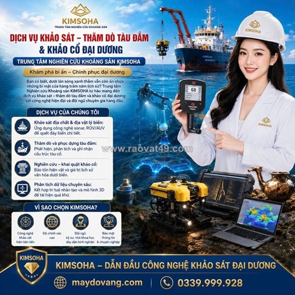 Dịch vụ khảo sát địa chất, địa vật lý biển – thăm dò tàu đắm