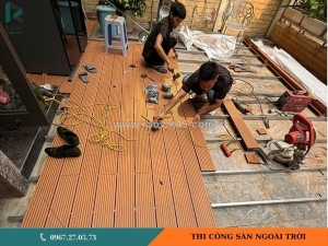 Dịch vụ thi công sàn ngoài trời giá rẻ tại hà nội +8 mẫu