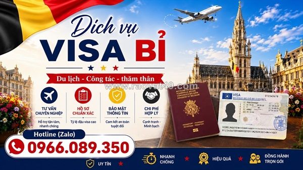 Dịch vụ visa bỉ hỗ trợ chuẩn bị hồ sơ theo từng mục đích
