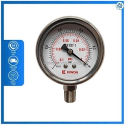 Đồng hồ áp suất p254 kiwon âm 1 đến 0bar mpa đo chân không dantek tại bạc liêu