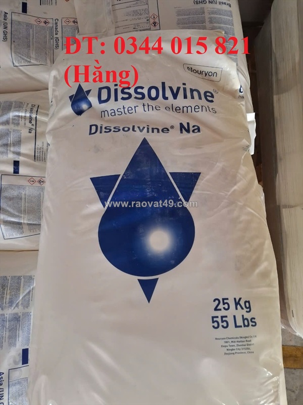Edta 2 muối, edta 4 muối, hàng hà lan, dissolvine na2, khử phèn, kim loại nặng trong nước
