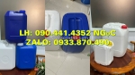 Gía can nhựa 22 lít, can nhựa 24 lít vuông đựng chất lỏng hóa học, thùng nhựa 25 lít tròn đựng hóa chất