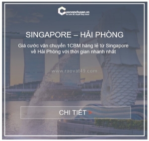 Giá cước vận chuyển hàng lẻ từ singapore về việt nam
