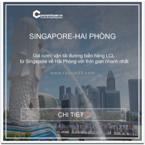Giá cước vận tải đường biển hàng lẻ từ singapore về hải phòng