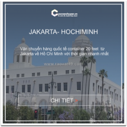 Giá cước vận tải đường biển từ jakarta về hồ chí minh