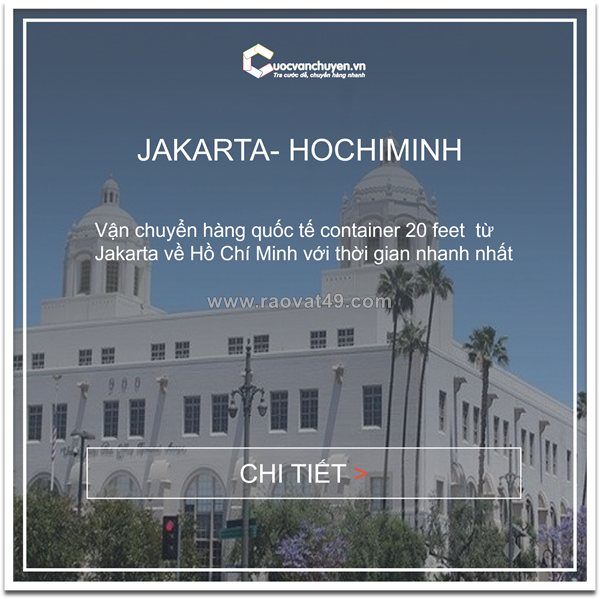 Giá cước vận tải đường biển từ jakarta về hồ chí minh