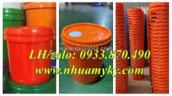 Gía thùng đựng sơn 12 lít, thùng sơn nhựa 10 lít, xô sơn nhựa 6 lít công nghiệp