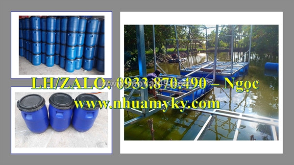 Gía thùng phuy nhựa 220 lít qua sử dụng, thùng phuy nhựa 100 lít trồng rau, thùng phuy nhựa 60l đựng mắm